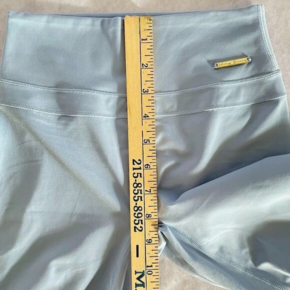 Gymshark + Whitney Biker Shorts Blue Womens Size S High Rise Butt Lift Cycling - Picture 8 of 9
